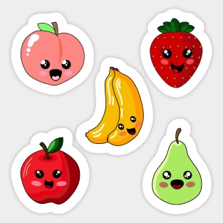 Kawaii Fruit Sticker